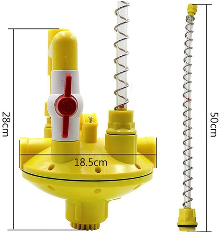 Регулятор давления Пластиковый регулятор давления воды для линий поения кур Пластиковая поилка для птицы Регулятор давления Ph-87